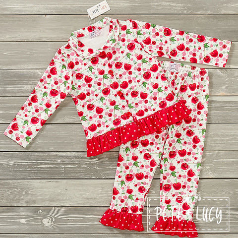 CHERRY ON TOP LONG SLEEVED PJS